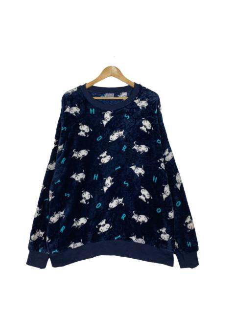 Other Designers Japanese Brand - 🔥 RIOT 🔥 Shin Chan Allover Big Logo Crewneck Fleece