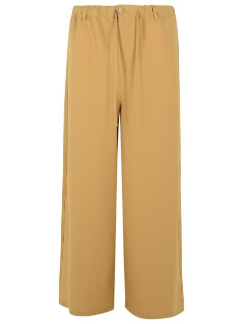 Marni Marni Virgin Wool Blend Trousers Beige Men