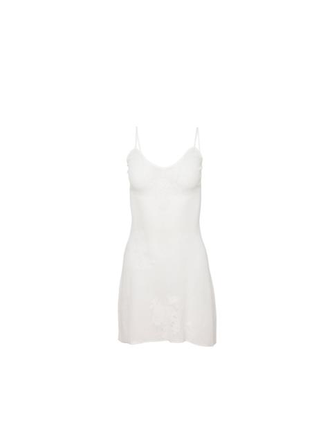 Fleur du Mal Lace Pointelle Mini Dress