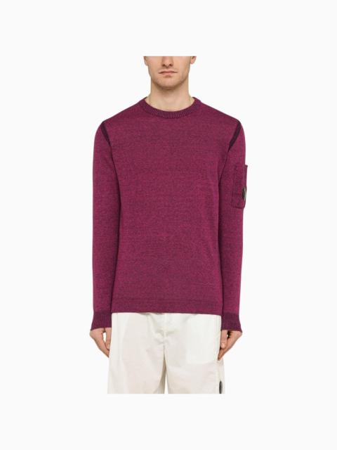 C.P. Company Red linen-blend crew-neck sweater