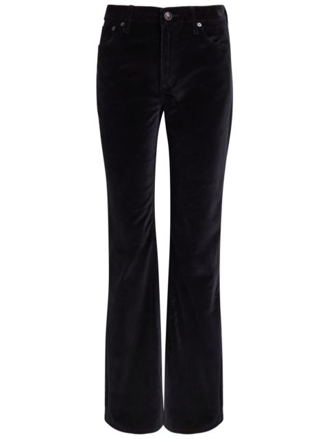 rag & bone Rag & Bone Dahlia Flared-leg Velvet Trousers