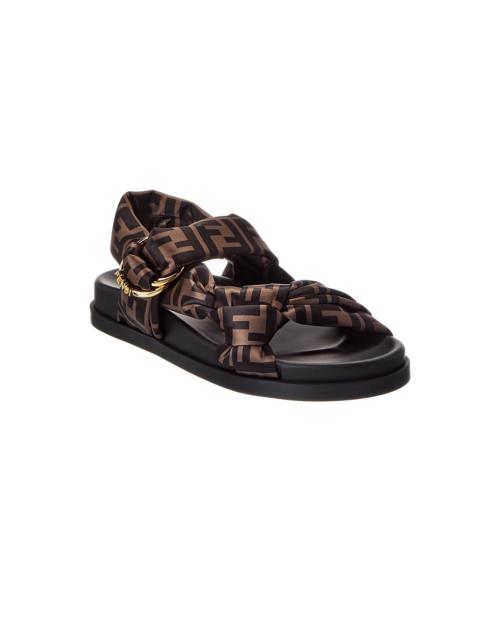 FENDI FENDI Feel FF Satin Sandal
