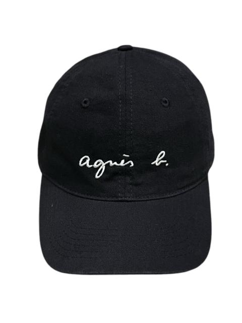 Other Designers agnes b. - 🔥RARE🔥Vintage AGNES B Embroidery Black Strapback Dad Hat