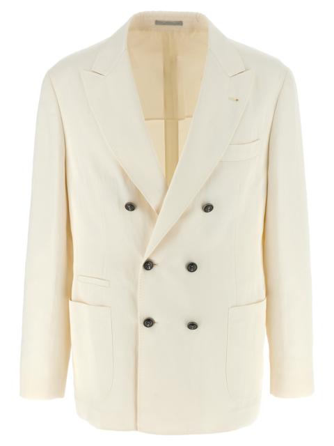 Brunello Cucinelli Men Double-Breasted Blazer