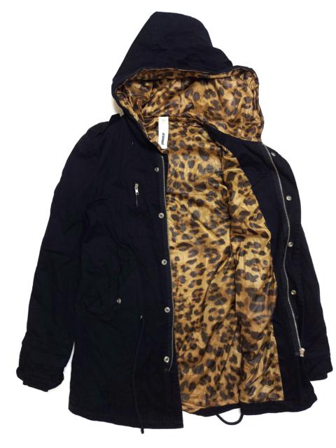 RARE! ATTACHMENT KAZUYUKI KUMAGAI LEOPARD LINING PARKA