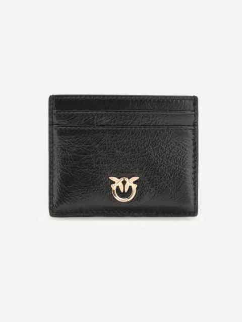 PINKO Shiny leather Card Holder
