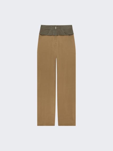 Givenchy Big Mix Denim Jeans Dark Khaki Green