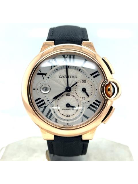 Cartier Pre-owned Cartier Ballon Bleu De Cartier Chronograph Silver Guilloche Dial Men's Watch W6920009