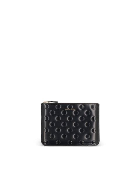 Comme Des Garçons embossed polka dots wallet