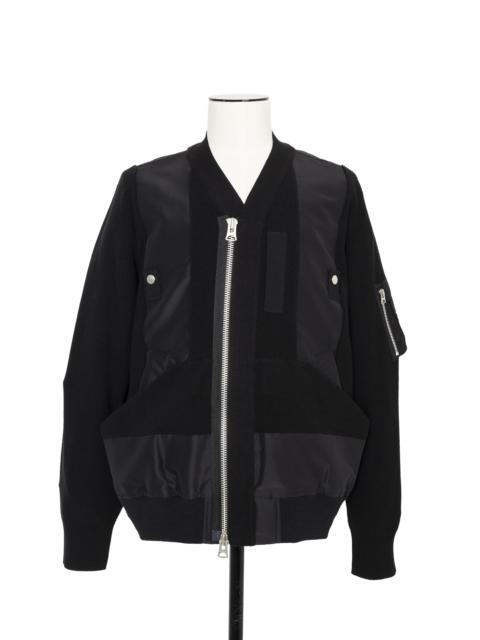 sacai Nylon Twill x  Knit Blouson
