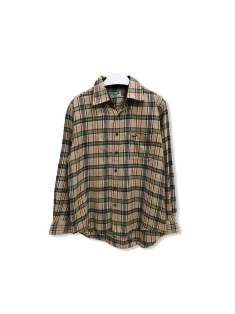 Other Designers Vintage - Vintage Crocodile Plaid Tartan Flannel Shirt 👕