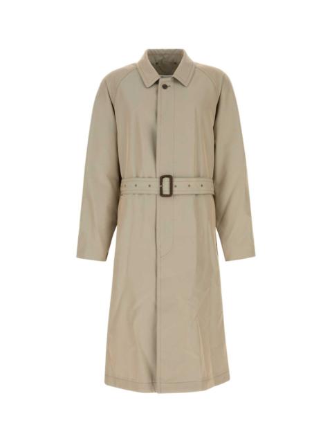 Maison Margiela Maison Margiela Men Charcoal Cotton Blend Trench Coat