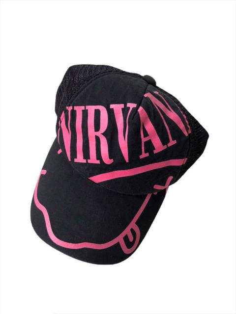 Other Designers RARE🔥Y2K Nirvana Grunge 😊 Logo Trucker Hat/Cap