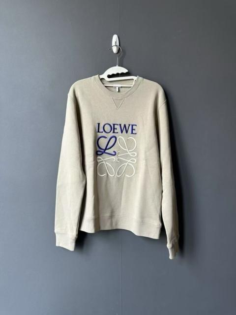Loewe Loewe new arrival, milk tea-colored embroidered sweatshirt