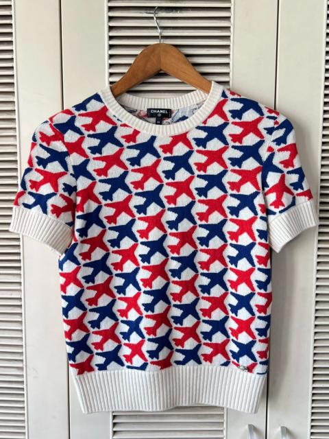 CHANEL Chanel short-sleeve knit sweater