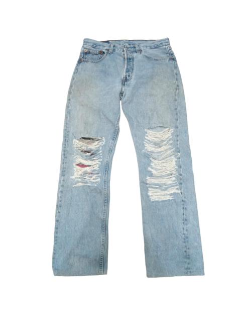 Levi's Vintage Levi's 501 Distressed Denim Patchwork