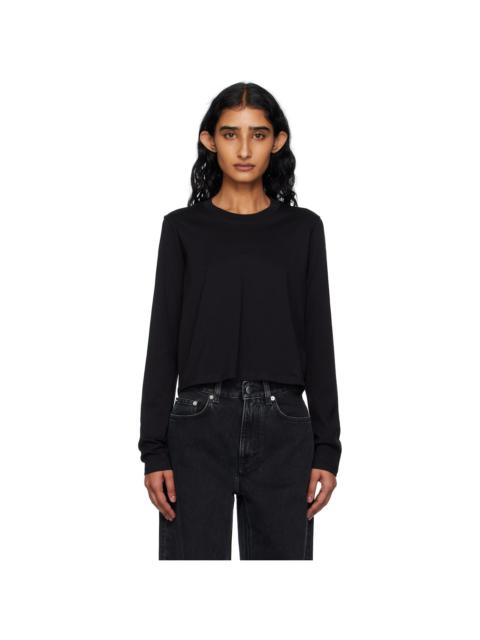 Black Masal LDS Longsleeve Cropped T-shirt