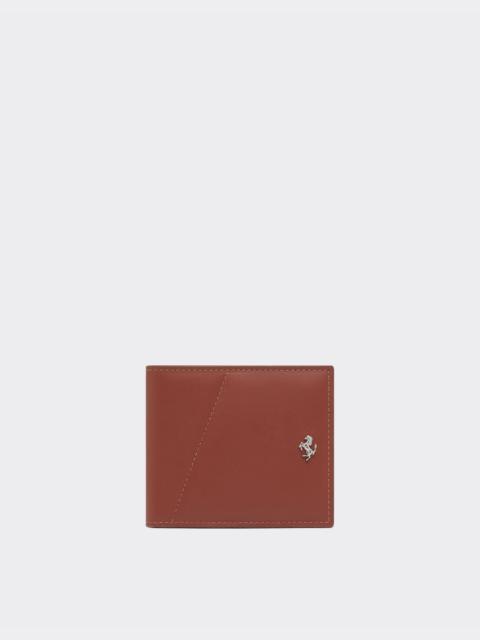 Ferrari Smooth leather bifold wallet