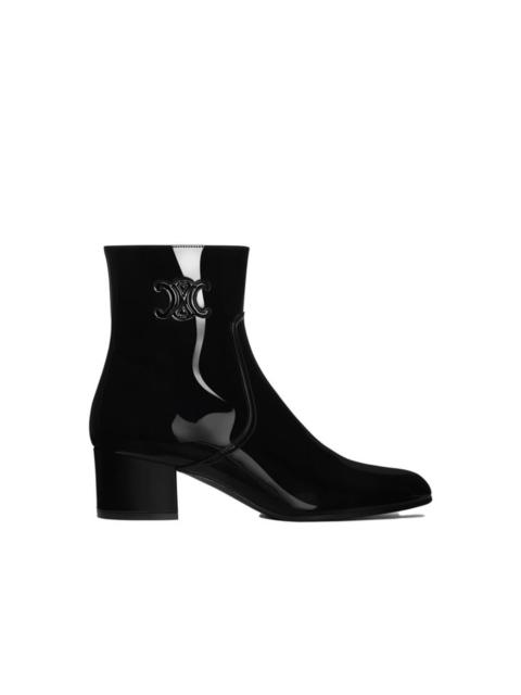 Celine Triomphe Zipped Leather Boots Women