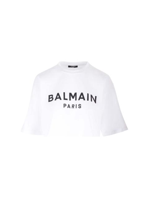 Balmain T-shirt With Balmain Paris Print