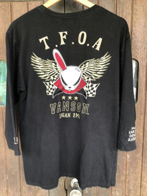 Other Designers Vanson Leathers - vintage Anime TFOA x Vanson Motorcycle 3 Quarter Black shirt