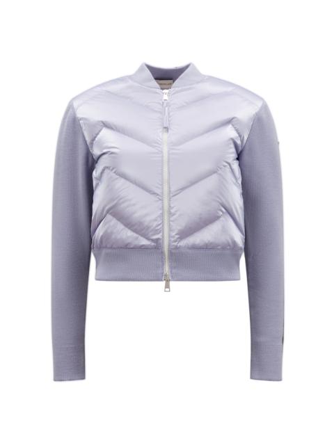 Moncler Down Cardigan purple