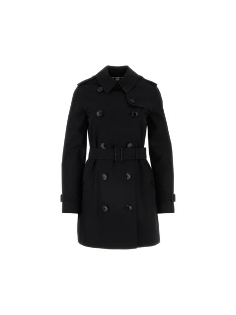 Burberry BURBERRY Black Cotton Trench Coat New And Authentic (Women's