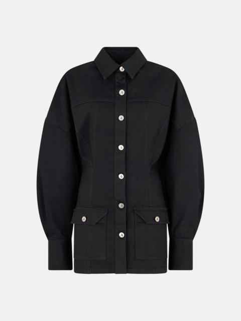 THE ATTICO BLACK MINI DRESS