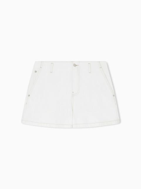 EMPORIO ARMANI FIVE-POCKET DRILL SHORTS