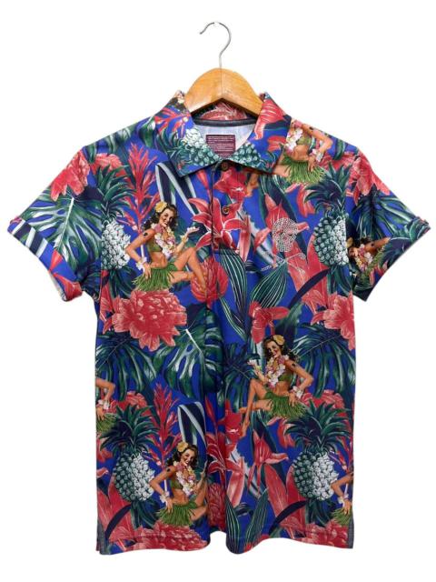 Other Designers Japanese Brand Mark & Lona Floral Design Polo