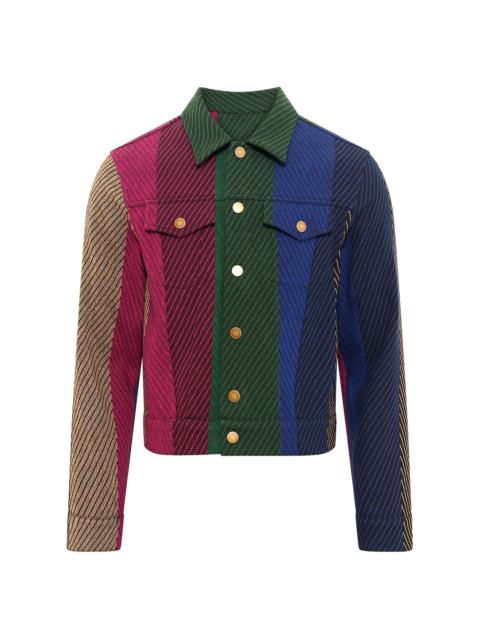 GABRIELA HEARST Barry Trucker Jacket in Multi Cashmere