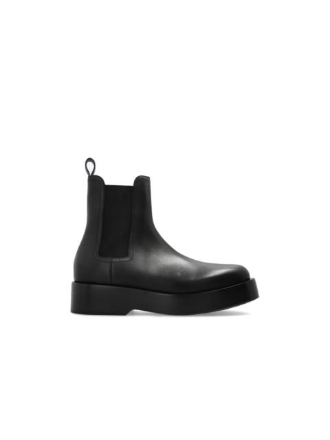 Bottega Veneta BOTTEGA VENETA Torino Black Leather Chelsea Ankle Boots New