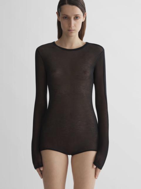 MUGLER black tuxedo bodysuit