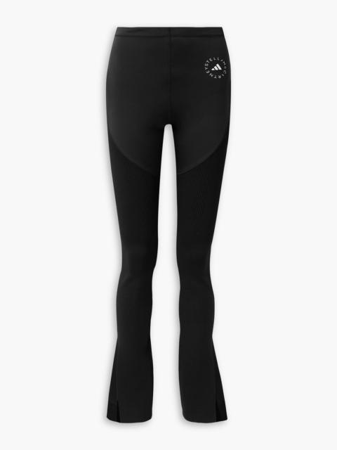 adidas TrueStrength printed jersey and stretch-knit leggings