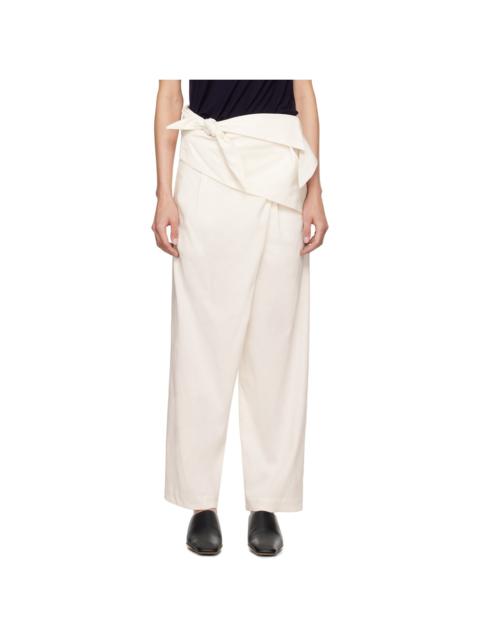 White Enclothe Trousers