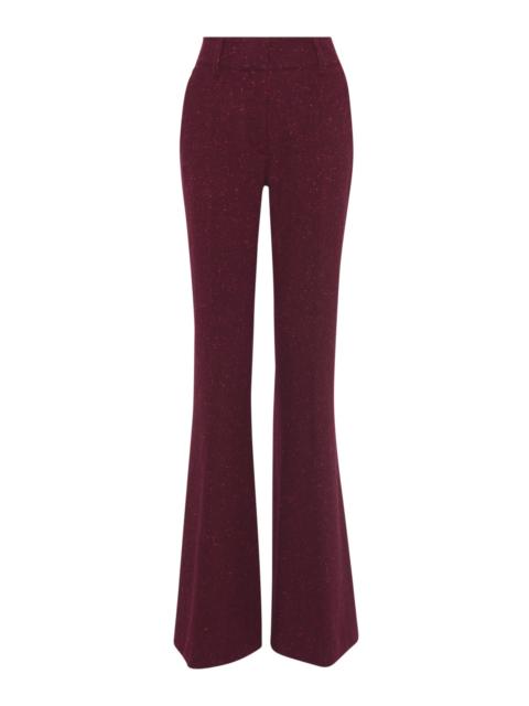 GABRIELA HEARST Rhein Flare Pant in Bordeaux Speckled Cashmere