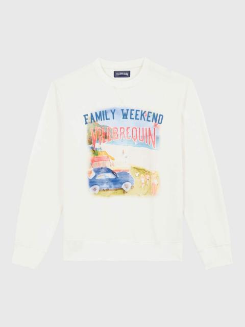 Vilebrequin Men Cotton Crewneck Sweatshirt Family Week-end