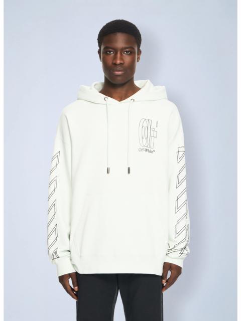 Off-White Off-White Men Outline Double Arrow Skate Hoodie