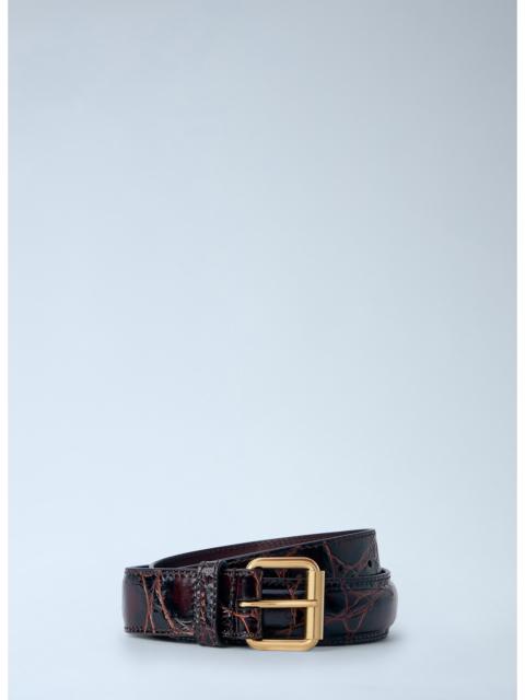 Dries Van Noten Dries Van Noten Women Embossed Leather Belt