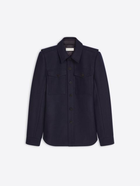 Dries Van Noten CONSTRUCTED WOOL OVERSHIRT