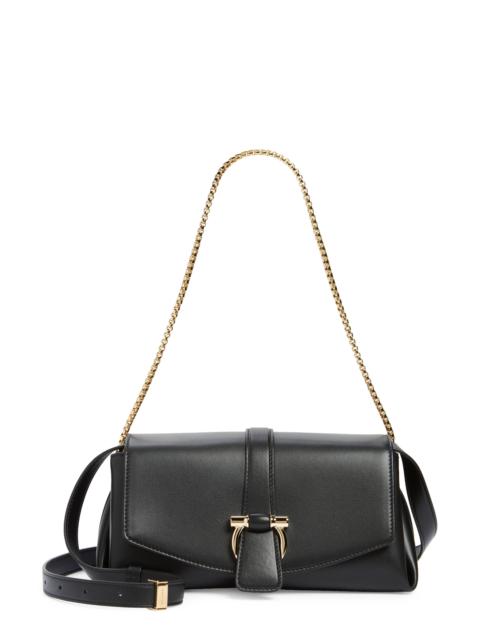 FERRAGAMO FERRAGAMO Small New Front Flap Crossbody Bag in Nero at Nordstrom