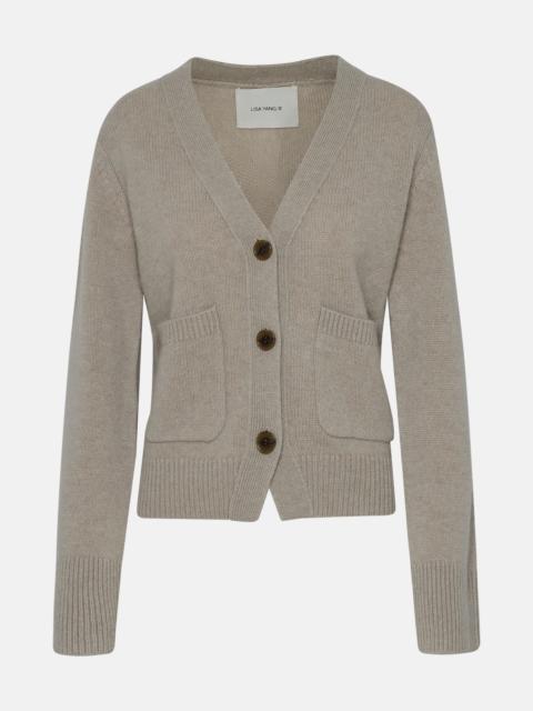 LISA YANG BEIGE CASHMERE DANNI CARDIGAN