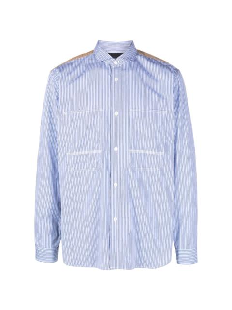 Junya Watanabe MAN panelled cotton shirt