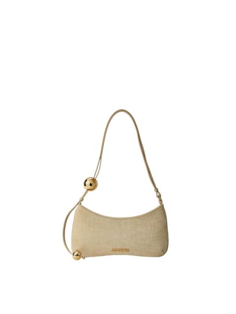 JACQUEMUS Jacquemus The Bisou Perle Beige Shoulder Bag New
