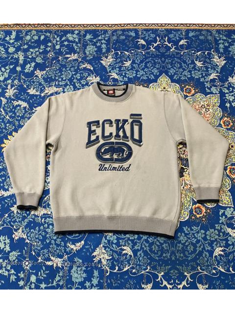 Other Designers Vintage - Ecko Unlimited Patch Logo Embroidery Crewneck Sweatshirt