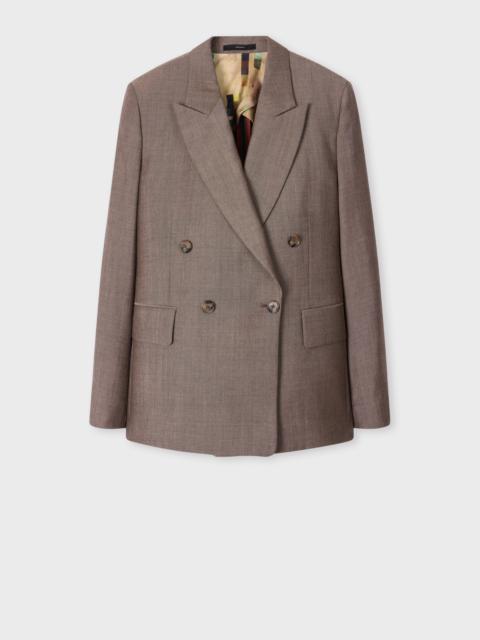 Paul Smith Women's Brown Mohair-Wool Blazer
