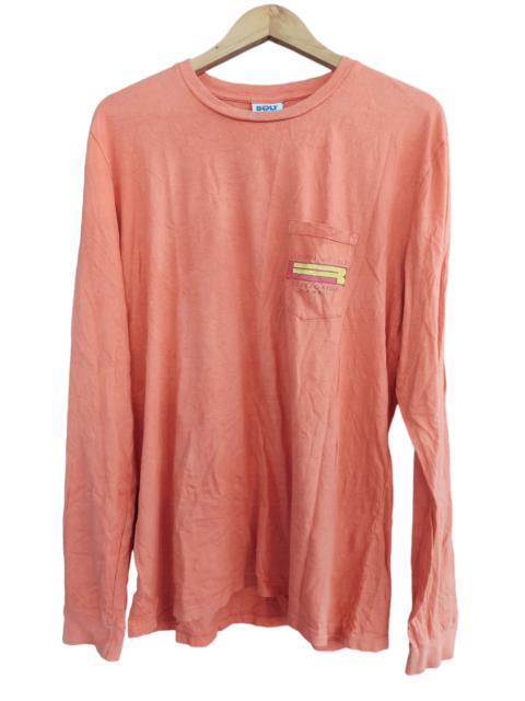 Other Designers Surf Style - Lightning Bolt Long Sleeve T-shirt Single Pockets