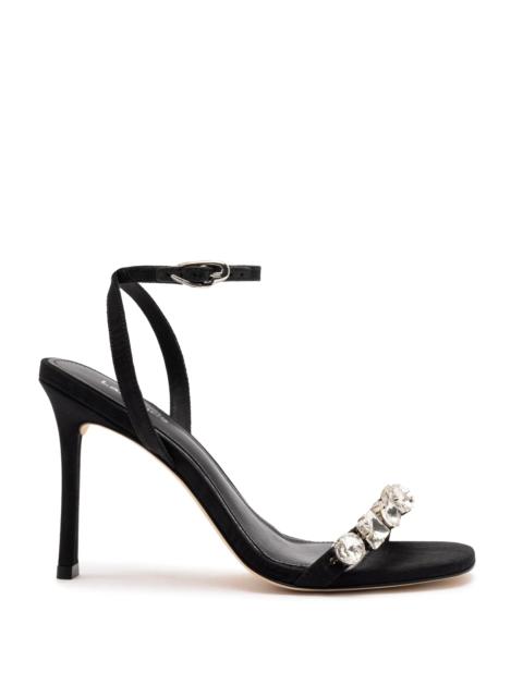 Other Designers Larroude - Larroude Calypso Heeled Sandal In Black Fabric