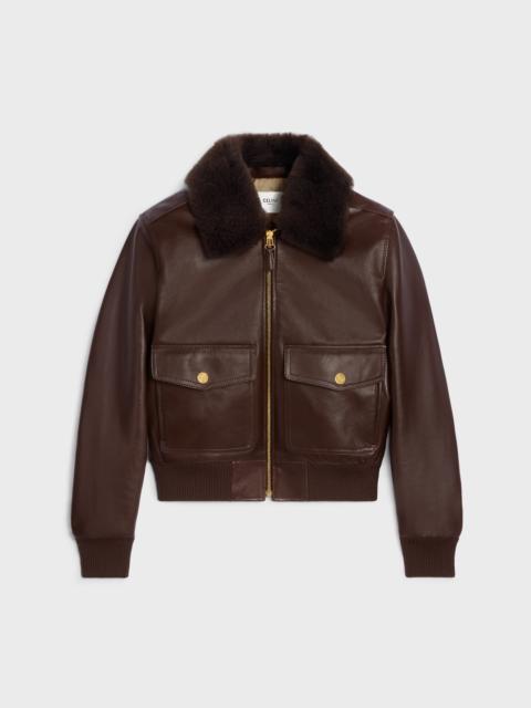 CELINE aviator blouson jacket IN calfskin