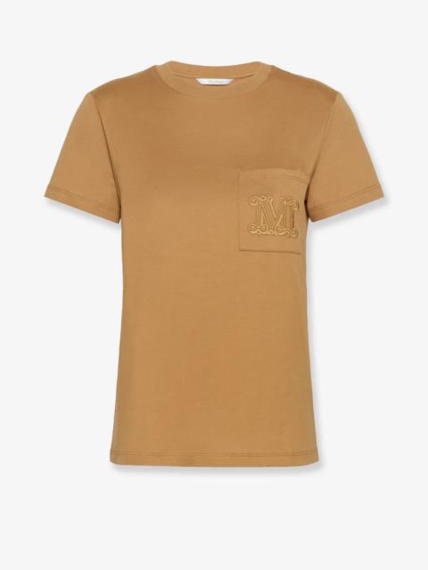 Max Mara Max Mara Papaia Cotton T-Shirt Beige